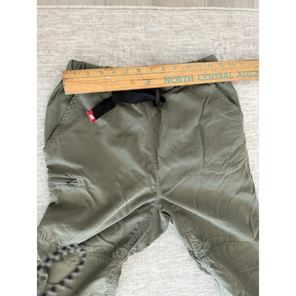The North Face Women Cargo Pants Size M Olive Military Green Belted Regular Fit - Picture 6 of 11